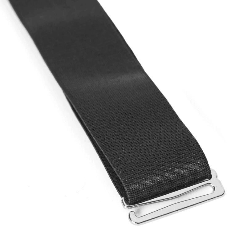 Czarne podwiązki do koszuli (2 sztuki)