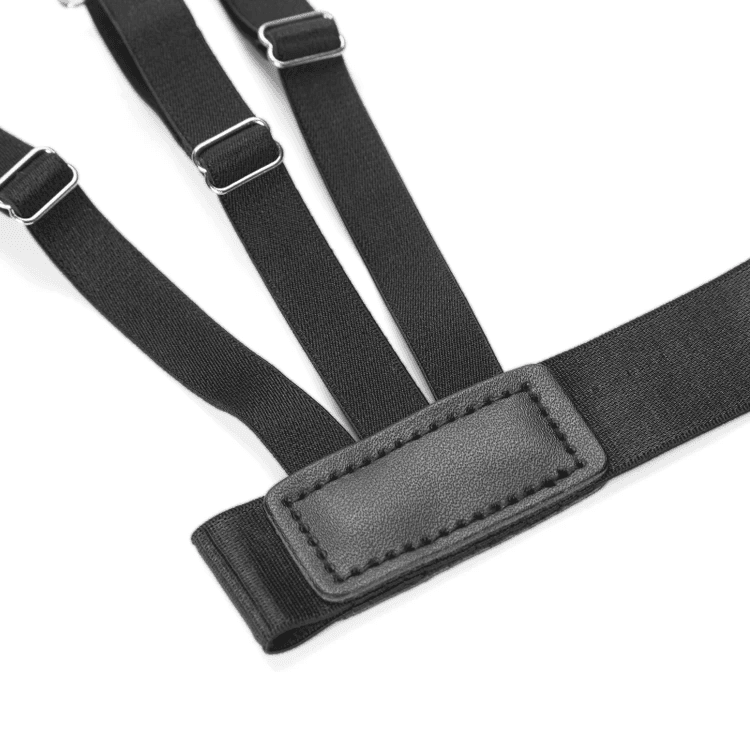 Czarne podwiązki do koszuli (2 sztuki)